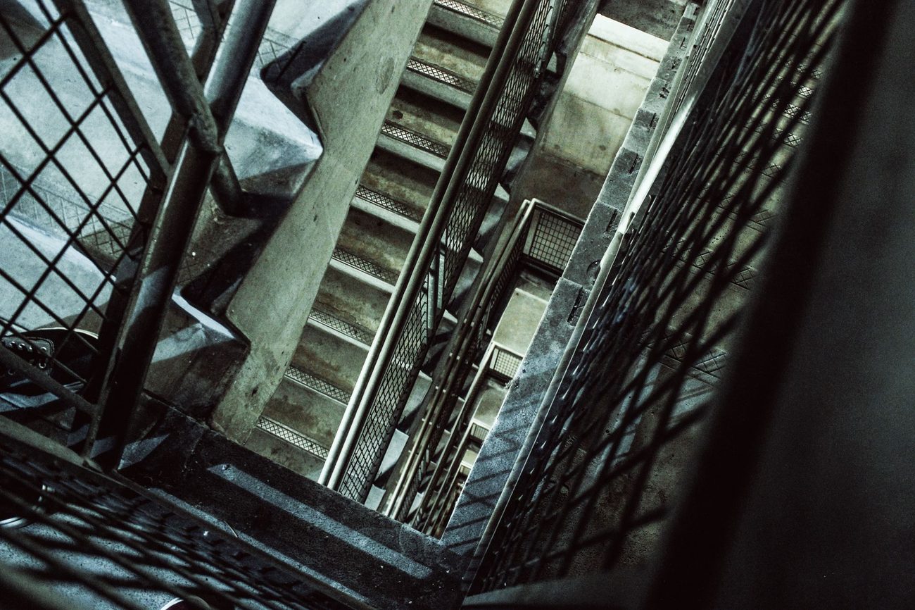 Painting the stairs and landing without trapping ourselves upstairs